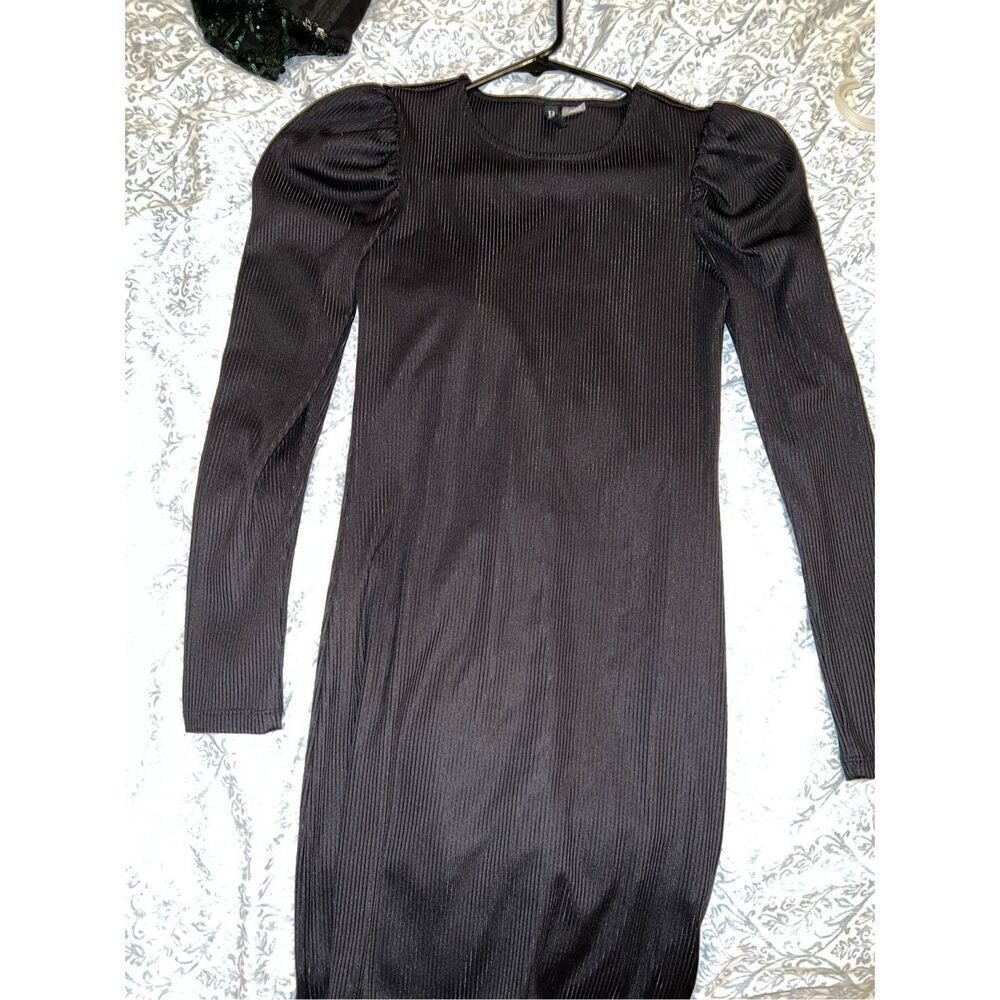 Divided body con little black dress size S